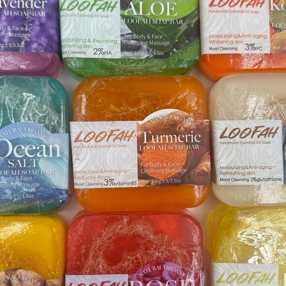 *You Pick Natural Organic Handmade Essential Oil Loofah Soap Scented Body & Face - Picture 2 of 14